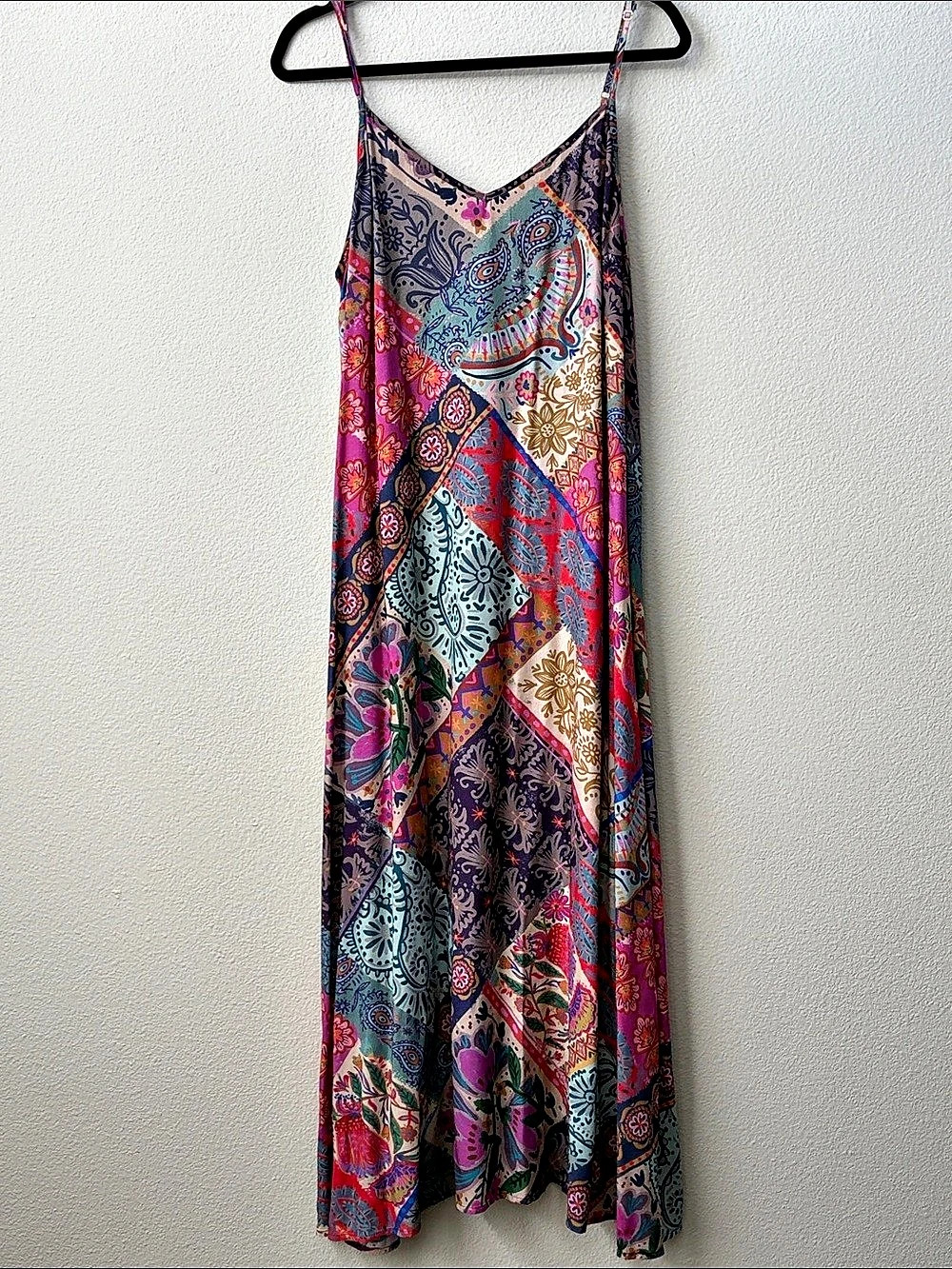 Natural Life Gracie Slip  Maxi Dress in Multicolor XL NWT